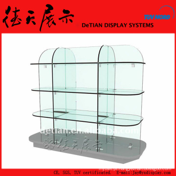 2x1.5m prático transparente Shanghai sapato de vidro vitrine